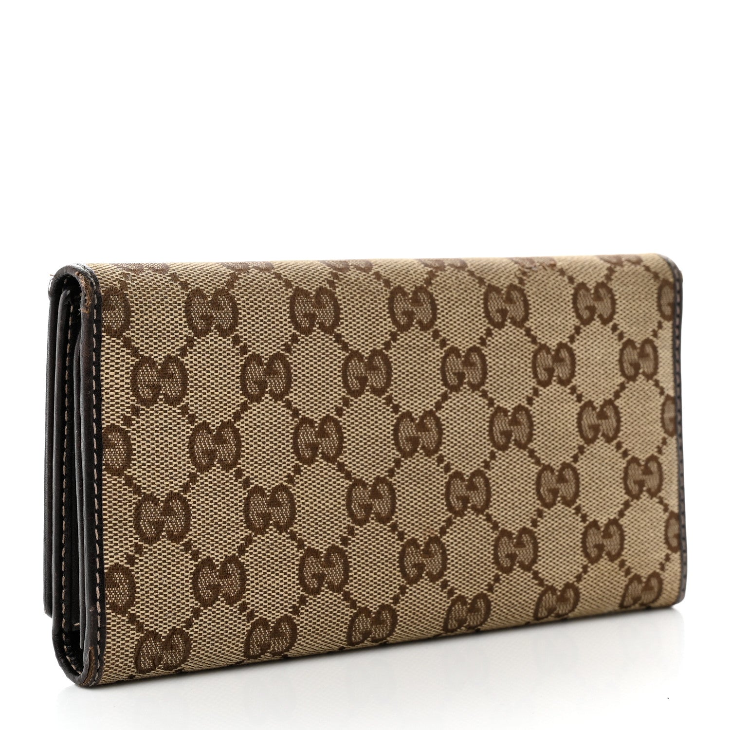 Gucci Monogram New Britt Continental Wallet Dark Brown 3 of 10