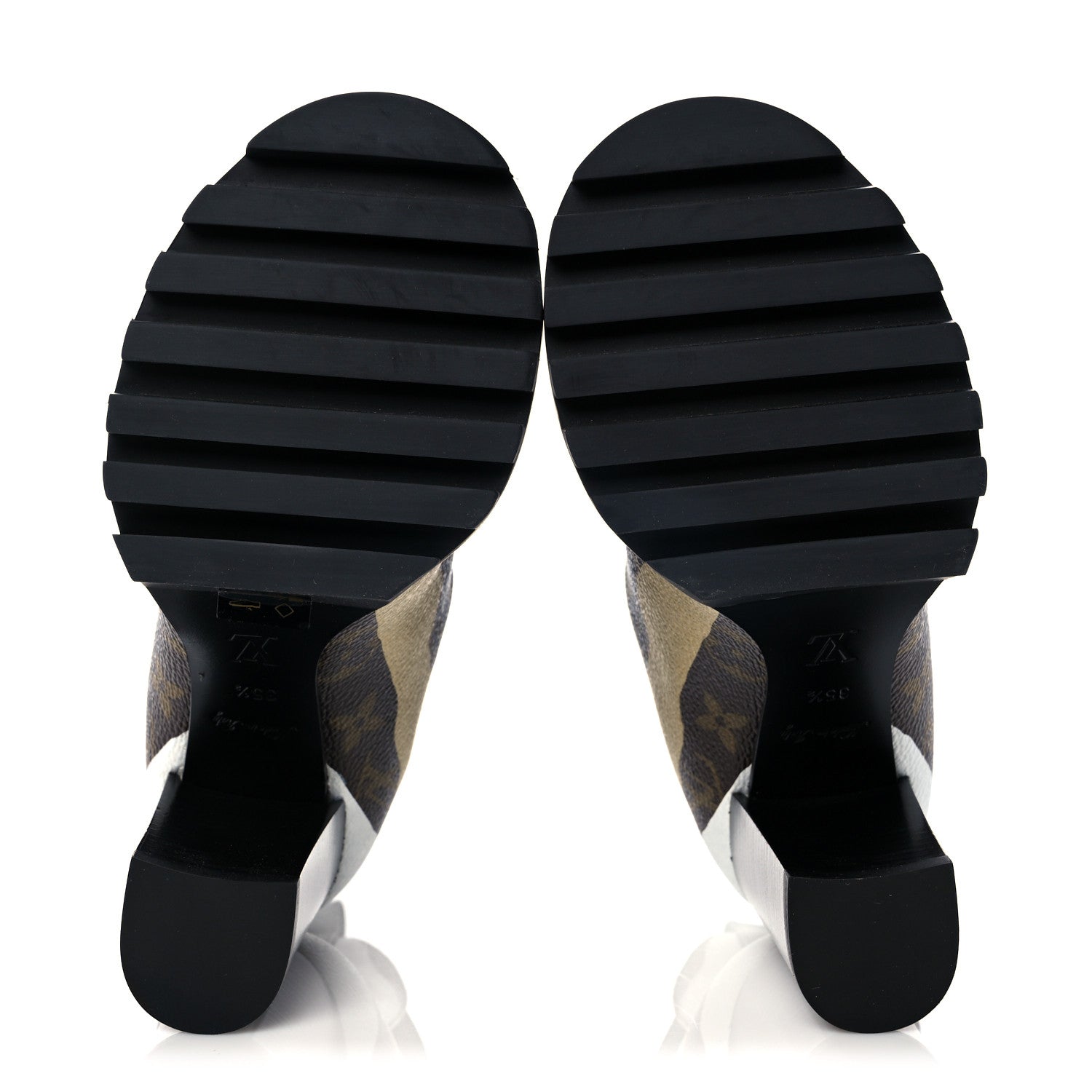 Louis Vuitton X LOL Patent Calfskin Monogram Star Trail Chelsea Ankle Boots 35.5 Gold Silver 5 of 11