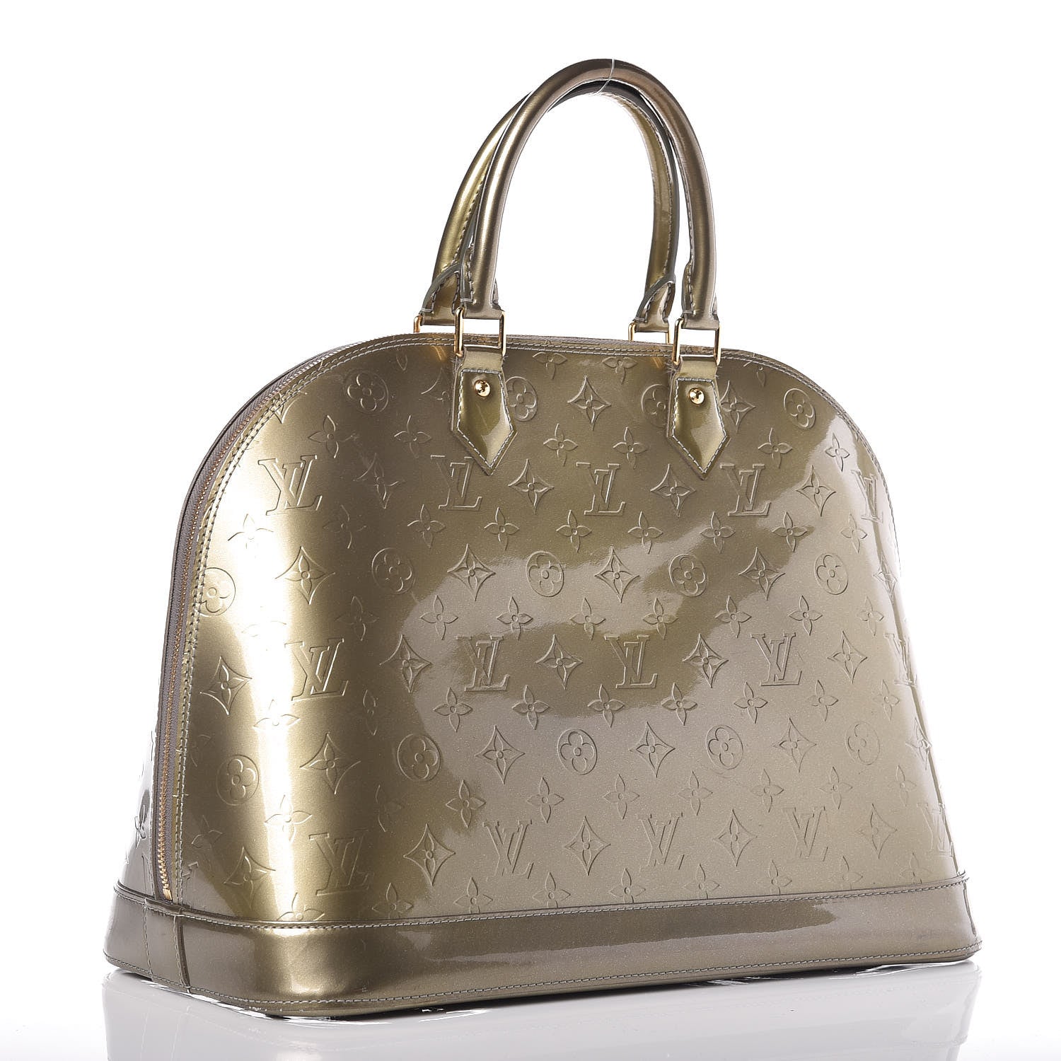 Louis Vuitton Vernis Alma GM Gris Art Deco 3 of 10