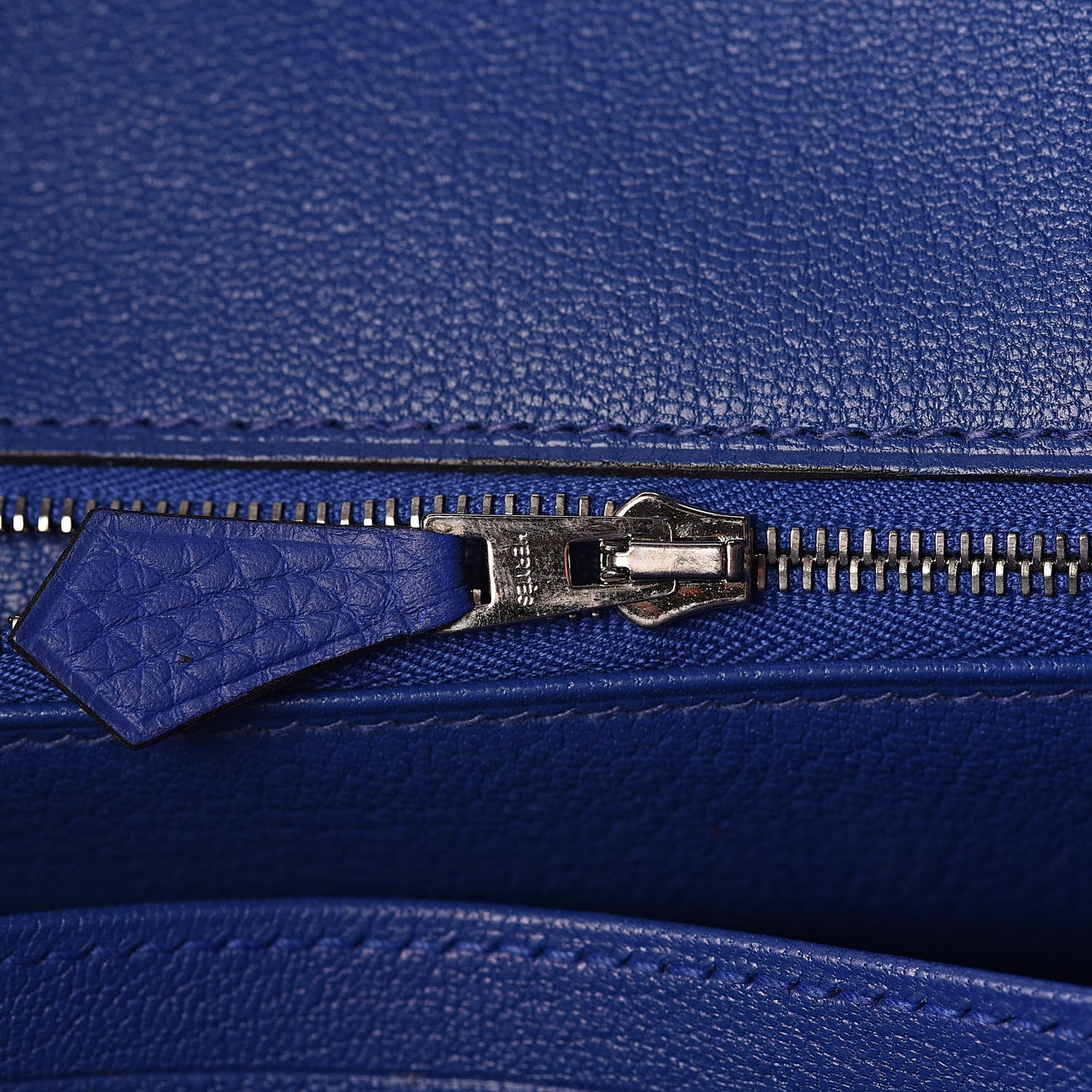 Togo Birkin 35 Bleu Electrique