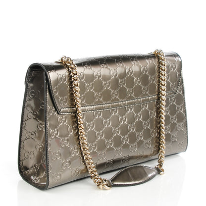 Gucci Shine Guccissima Medium Emily Chain Shoulder Bag Sasso 3 of 7