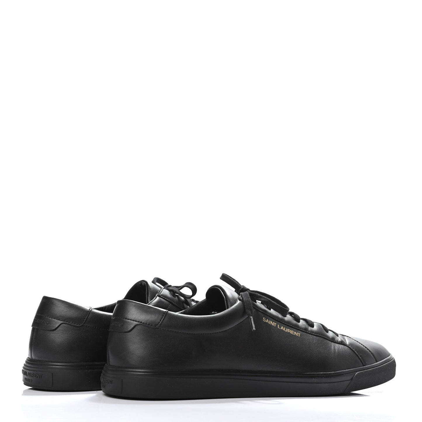 Calfskin Mens Andy Low Top Sneakers 47 Black