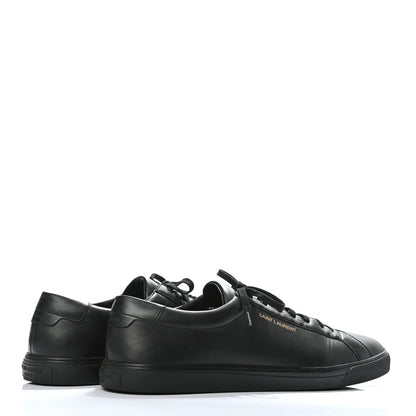 Saint Laurent Calfskin Mens Andy Low Top Sneakers 47 Black 4 of 8