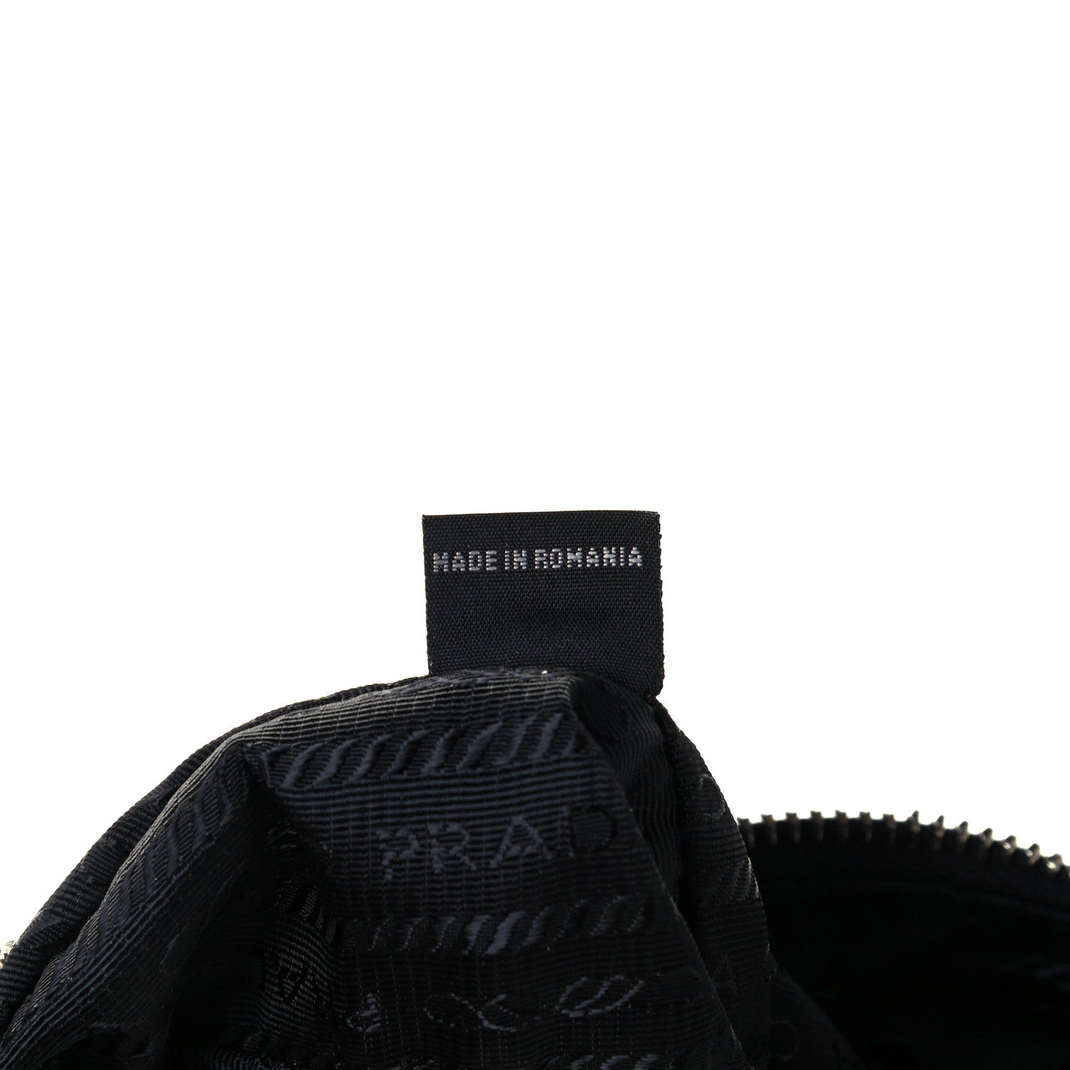 Prada Tessuto Nylon Saffiano Mini Re-Edition 2005 Bag Black 7 of 11