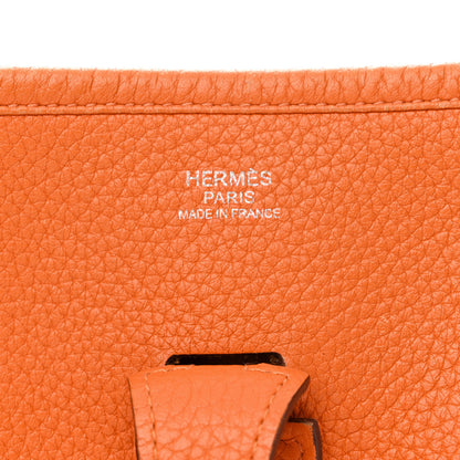 Hermes Taurillon Clemence Evelyne III PM Orange 6 of 14