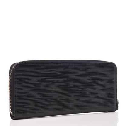 Louis Vuitton Epi Clemence Wallet Black 3 of 7