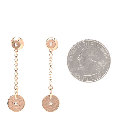 Hermes 18K Rose Gold Diamond Gambade Clou de Selle Earrings 2 of 6