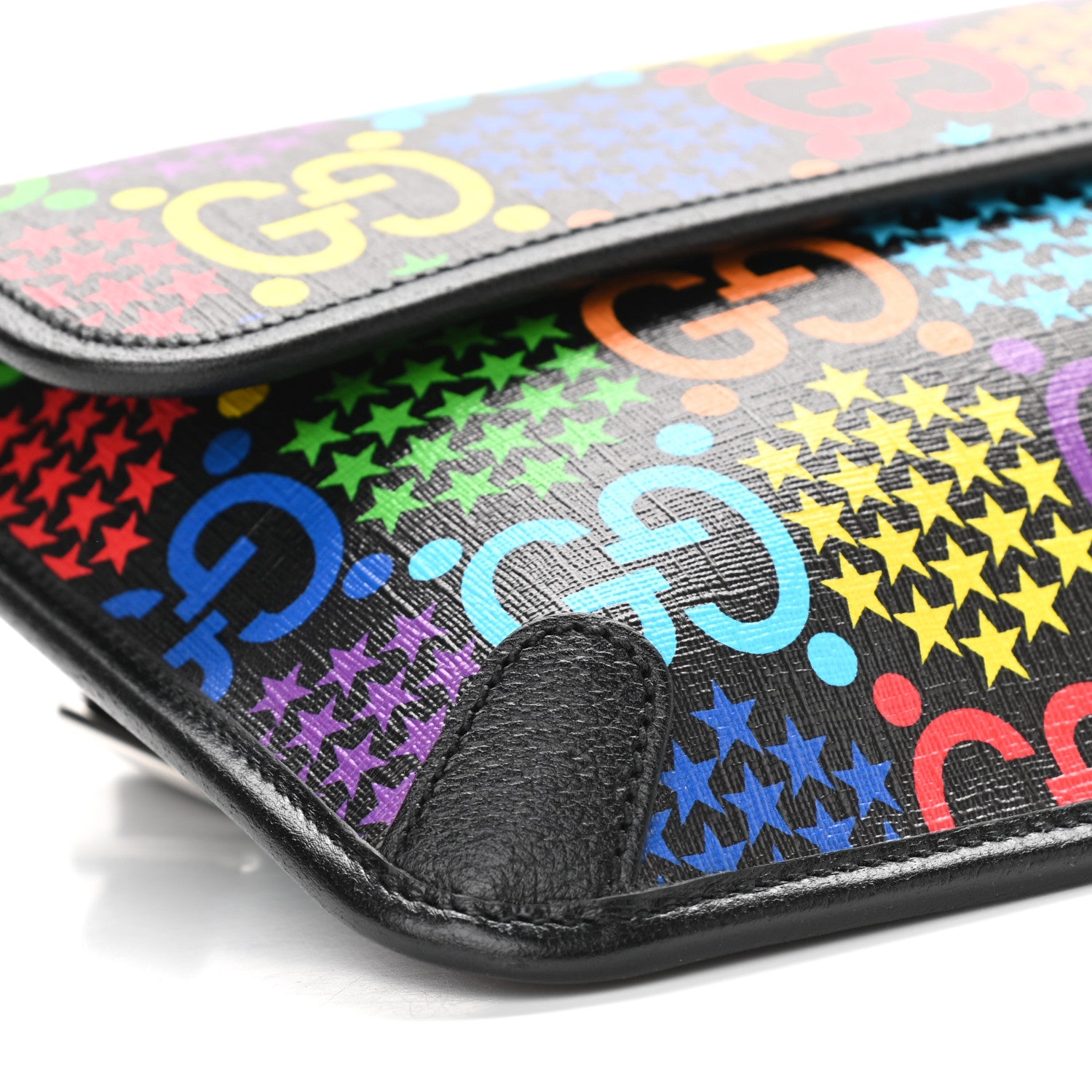 Gucci GG Supreme Monogram Psychedelic Slim Belt Bag Black 8 of 12
