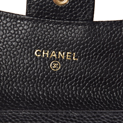 Chanel Caviar Quilted Flap Card Holder Black 6 of 9