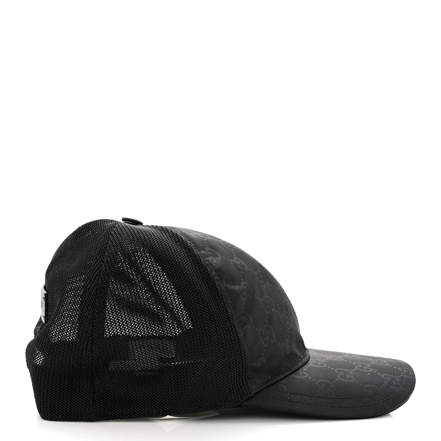 Gucci Nylon Monogram Baseball Hat M Black 5 of 9