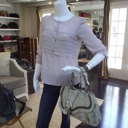 Christian Dior Leather XL Gaucho Ivory 2 of 11