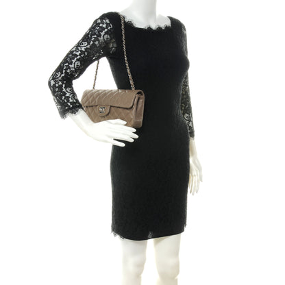 Chanel Lambskin East West Flap Light Brown 2 of 7