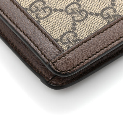 Gucci GG Supreme Monogram Web Ophidia Portfolio Pouch Beige New Acero 8 of 10