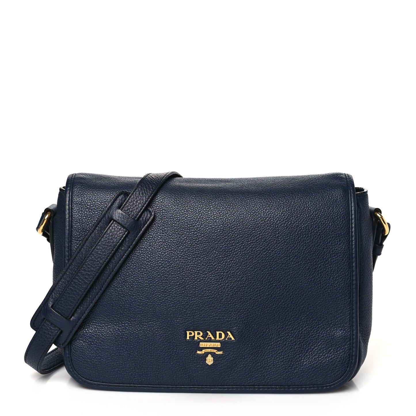 Vitello Daino Flap Crossbody Bag Baltico