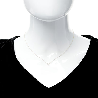 Tiffany Sterling Silver Diamond .07ct Elsa Peretti Diamonds by the Yard Pendant Necklace 2 of 5