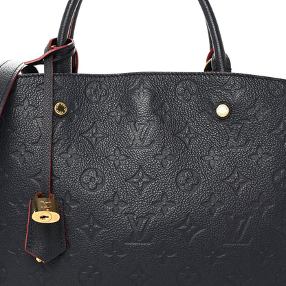 Louis Vuitton LOUIS VUITTON Empreinte Montaigne MM Marine Rouge 8 of 10