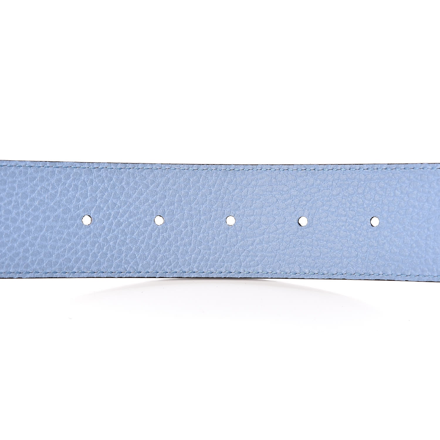 Gucci Dollar Calfskin 1973 Reversible Belt 85 34 Black Mineral Blue 6 of 6