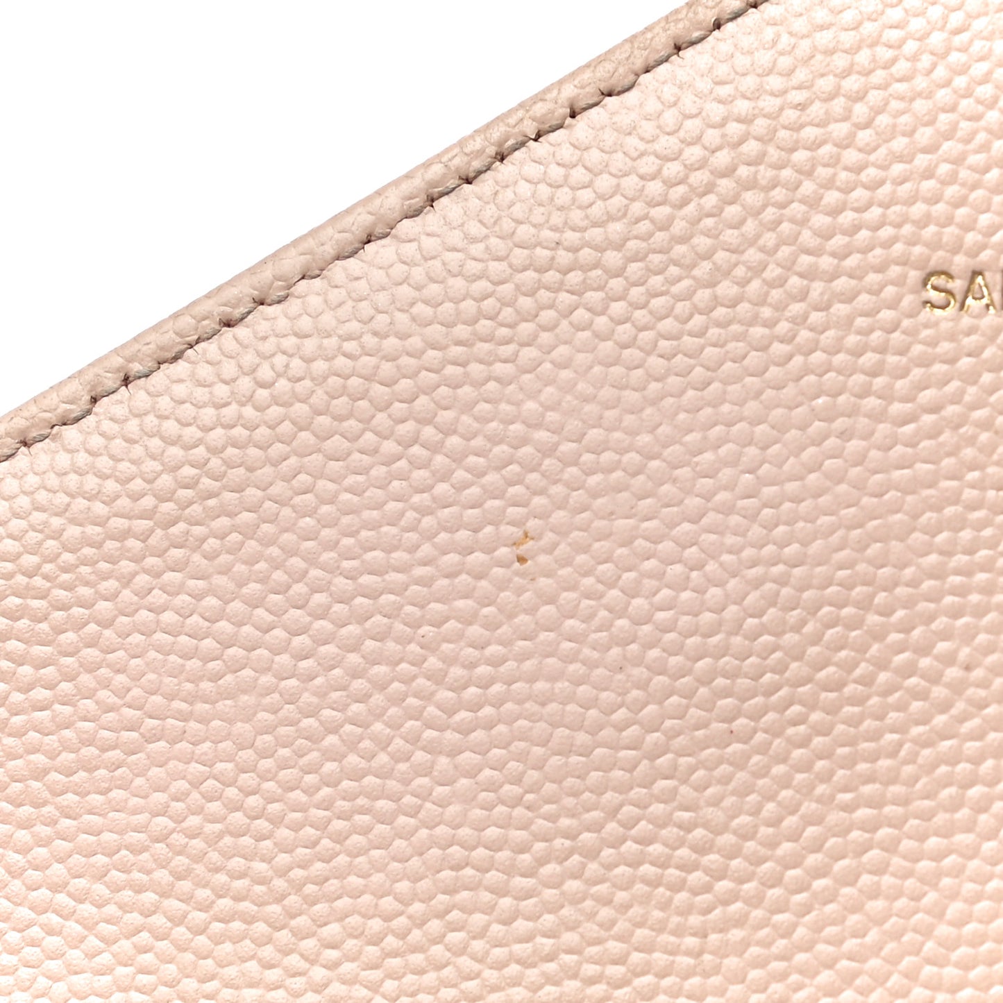 Grain De Poudre Matelasse Chevron Monogram Envelope Chain Wallet Nude Powder