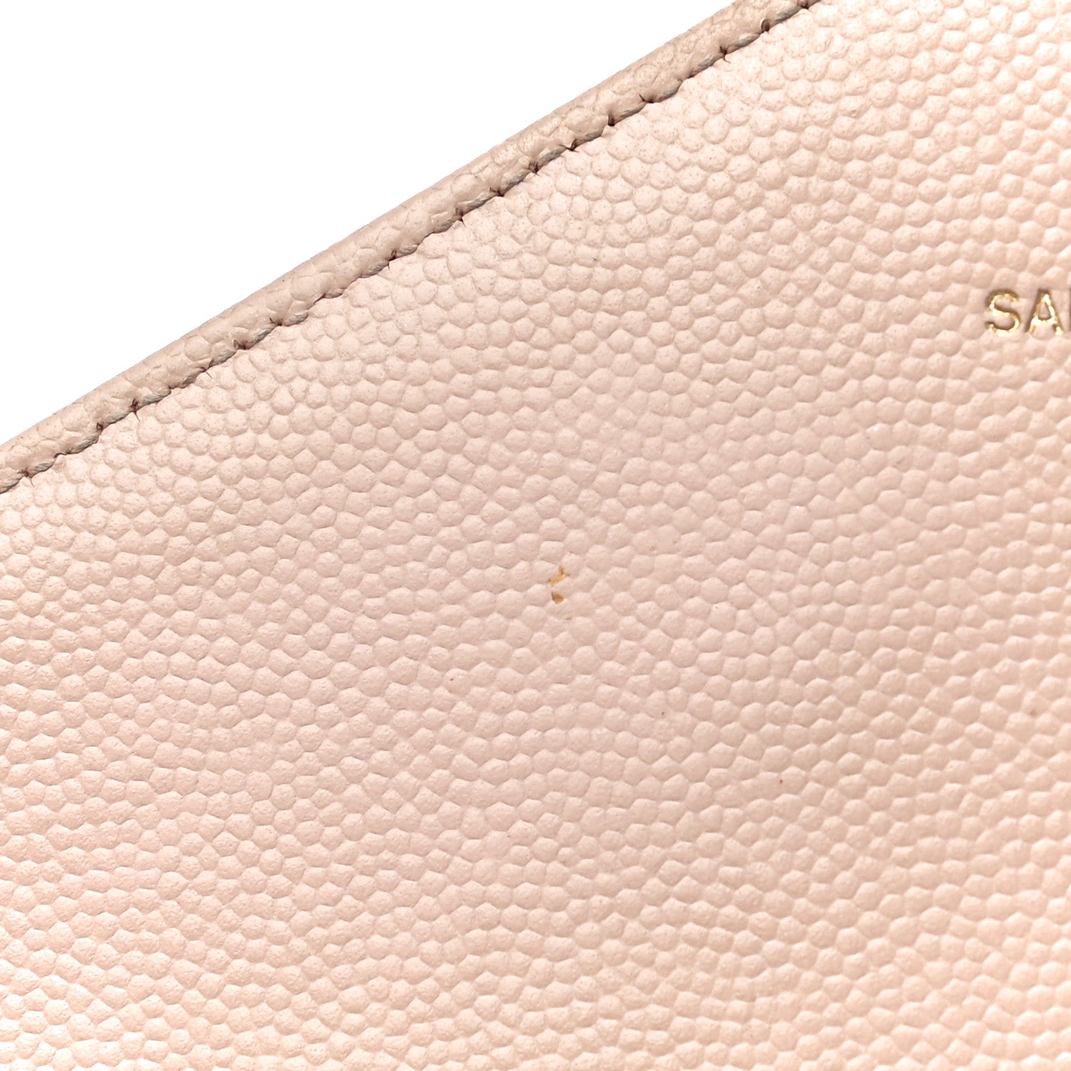 Saint Laurent Grain De Poudre Matelasse Chevron Monogram Envelope Chain Wallet Nude Powder 13 of 30