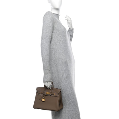 Hermes Togo Birkin 25 Etoupe 2 of 10