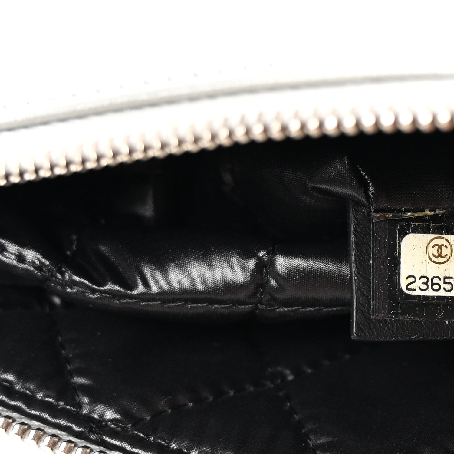Chanel Metallic Calfskin Keyboard Pouch Silver 6 of 7