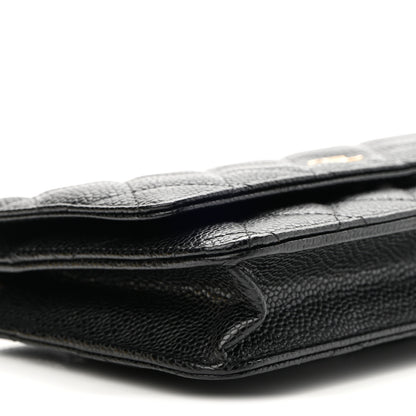 Chanel Caviar Quilted Wallet On Chain WOC Black 9 of 10