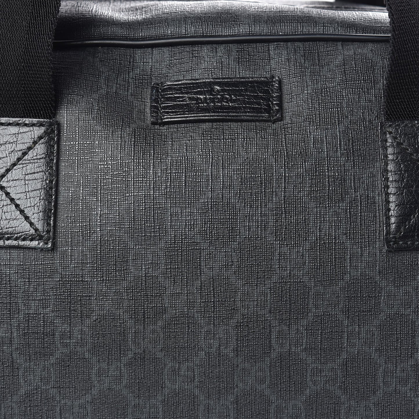 GG Supreme Monogram Duffle Bag Black