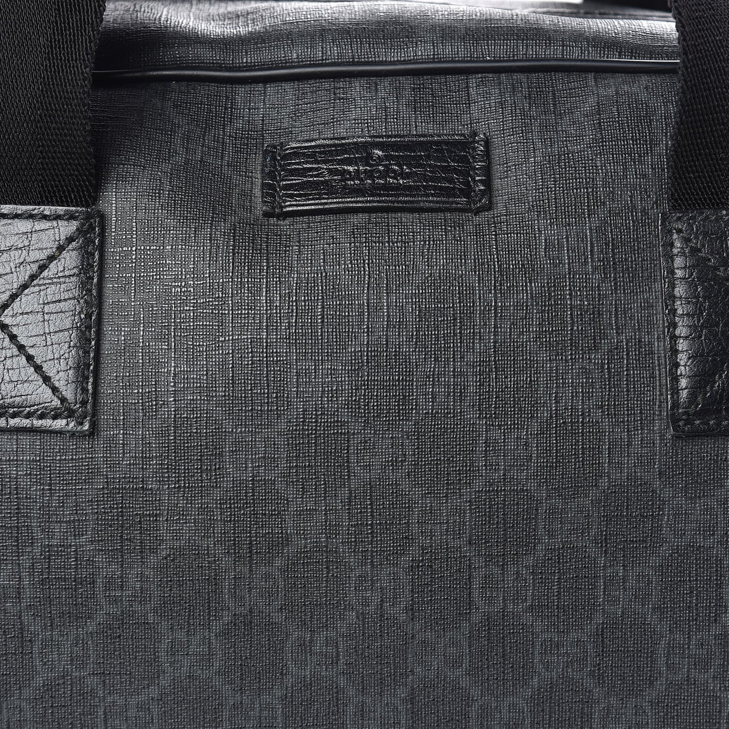 Gucci GG Supreme Monogram Duffle Bag Black 8 of 17