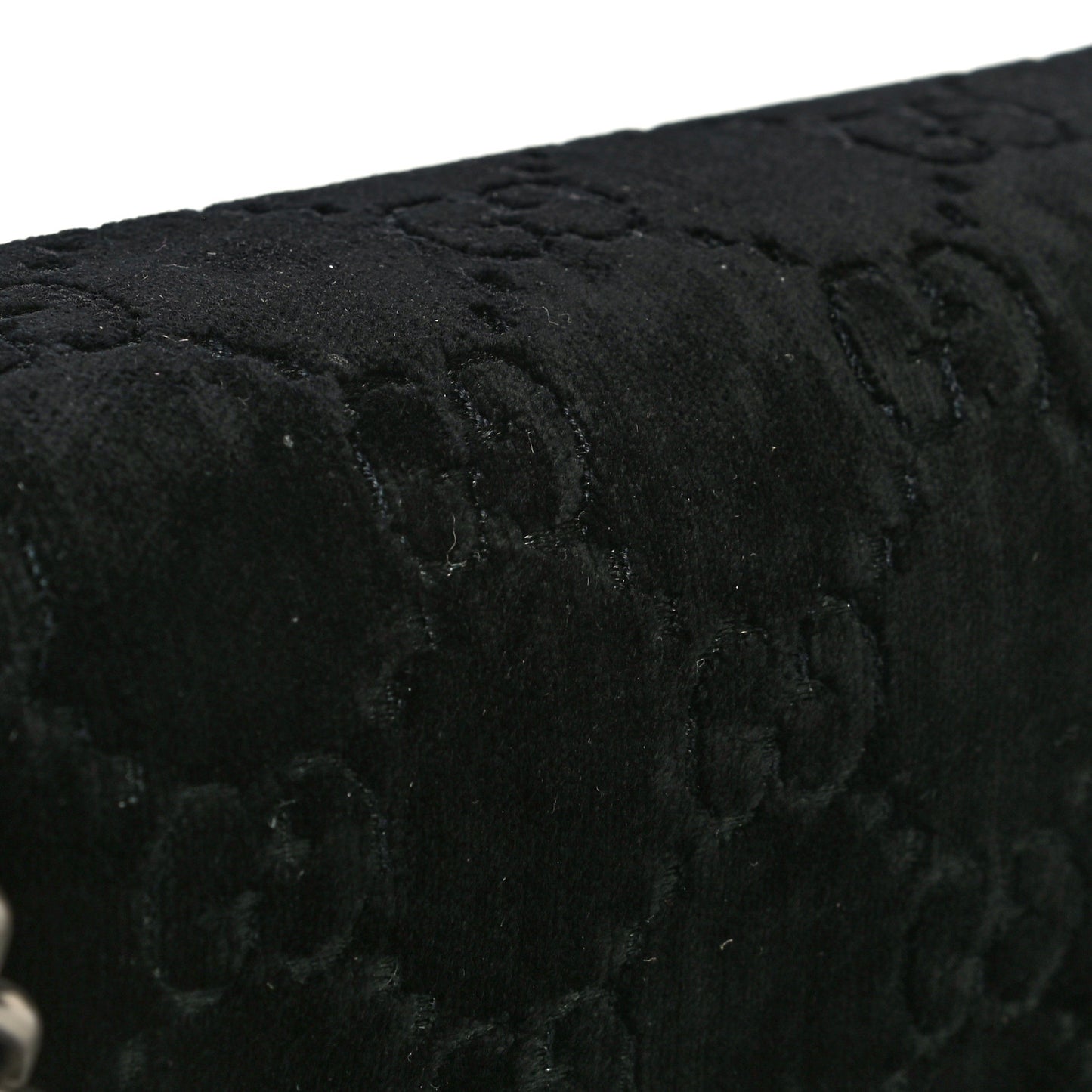 Velvet GG Monogram Small Dionysus Shoulder Bag Black