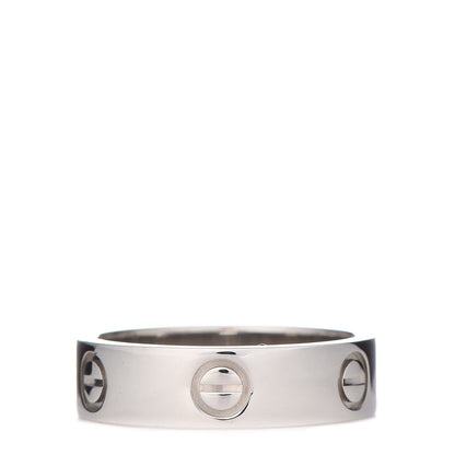 Cartier Platinum 5.5mm LOVE Ring 56 7.5 1 of 8