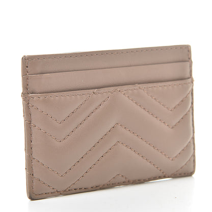 Gucci Calfskin Matelasse GG Marmont Card Holder Porcelain Rose 3 of 10