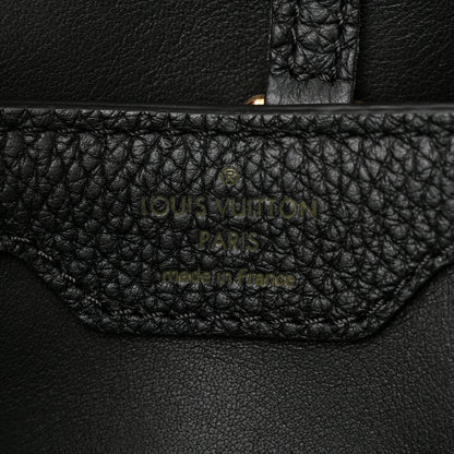 Louis Vuitton Taurillon Capucines PM Creme  Black 6 of 9