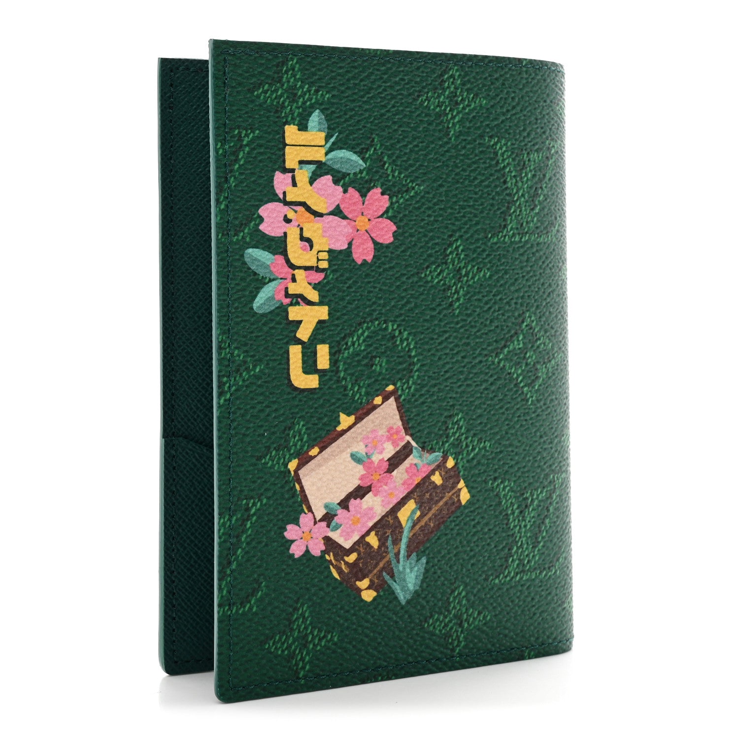 Louis Vuitton Monogram Paris Tokyo Pocket Organizer Green 3 of 6