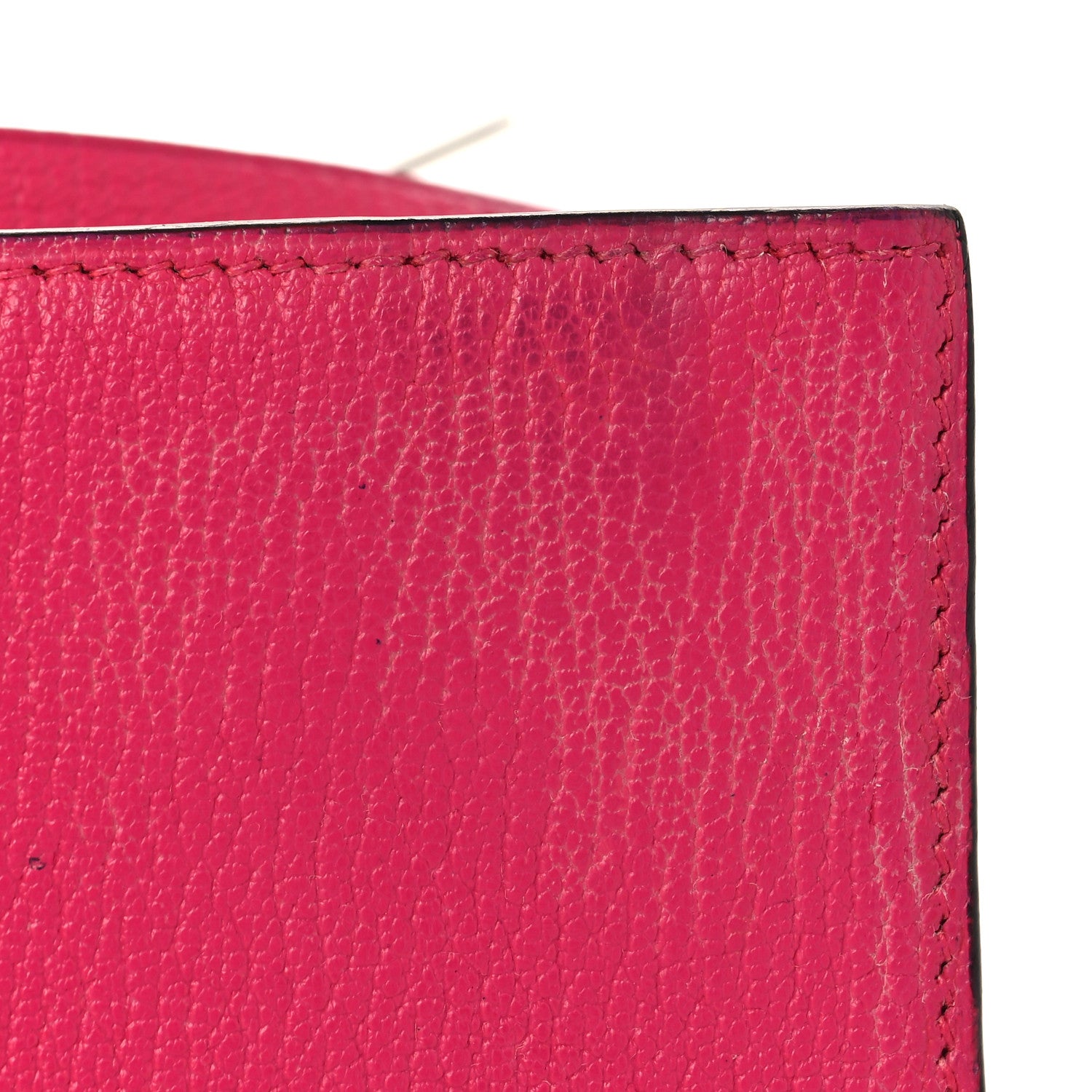 Hermes Chevre Mysore Tri-Fold Bearn Wallet Rose Shocking 10 of 11