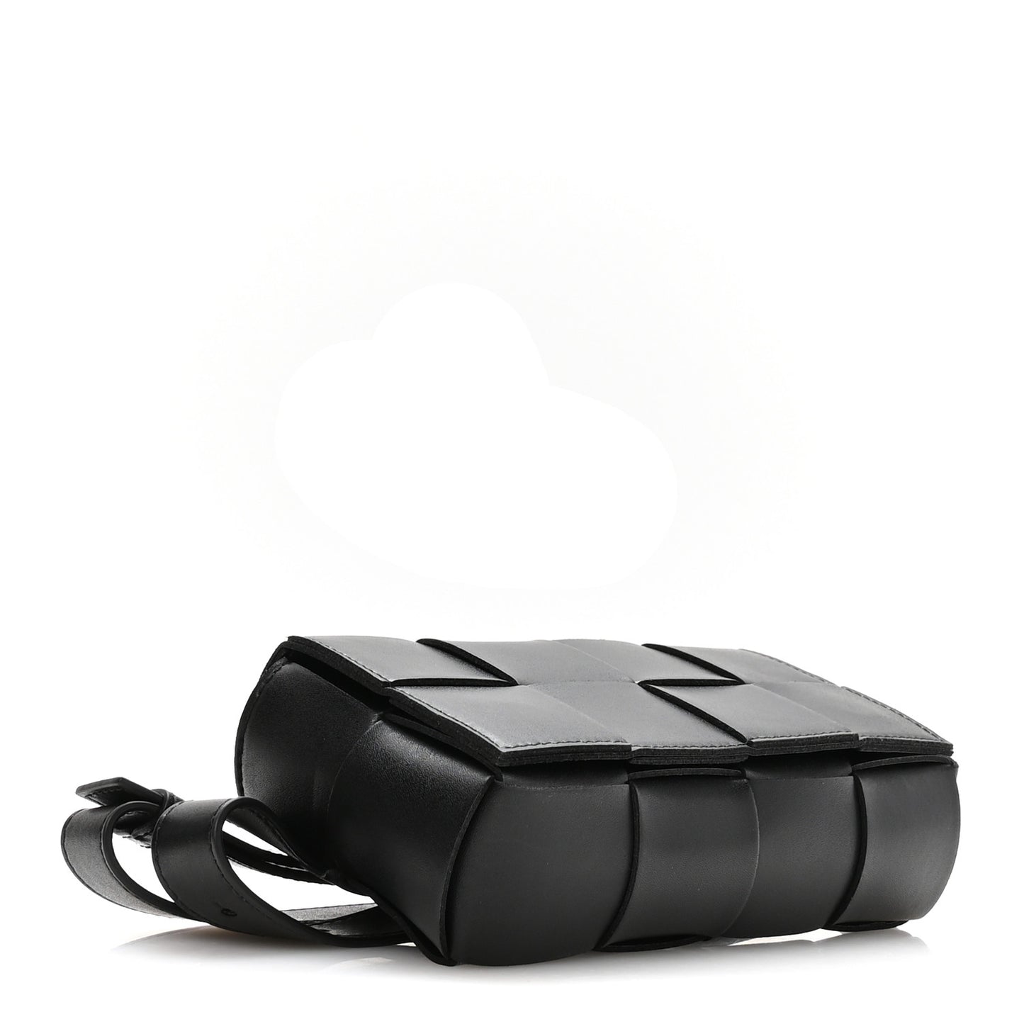 Nappa Maxi Intreccio The Belt Cassette Bag Black