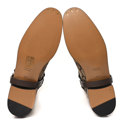 Gucci Monogram Jumbo GG Cordovan Lux Zelda Harness Riding Boots 39.5 Camel Ebony New Acero 6 of 10