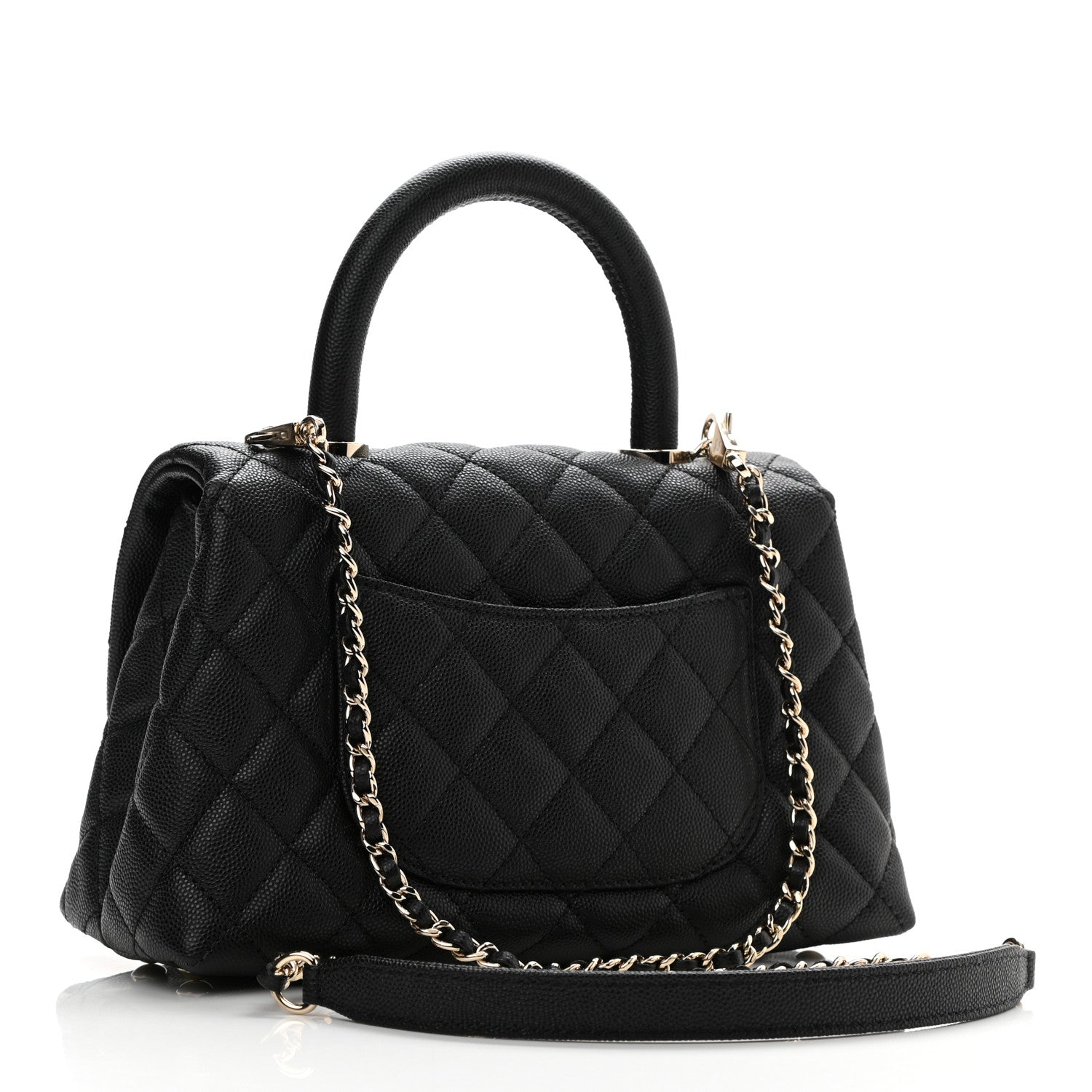 Chanel Caviar Quilted Mini Coco Handle Flap Black 3 of 8