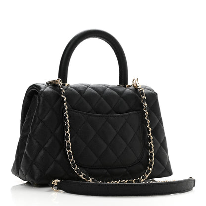 Chanel Caviar Quilted Mini Coco Handle Flap Black 3 of 8