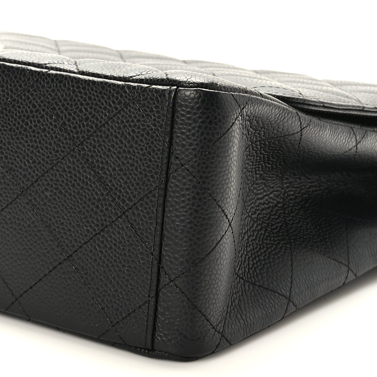 Caviar Quilted Maxi Single Flap Black