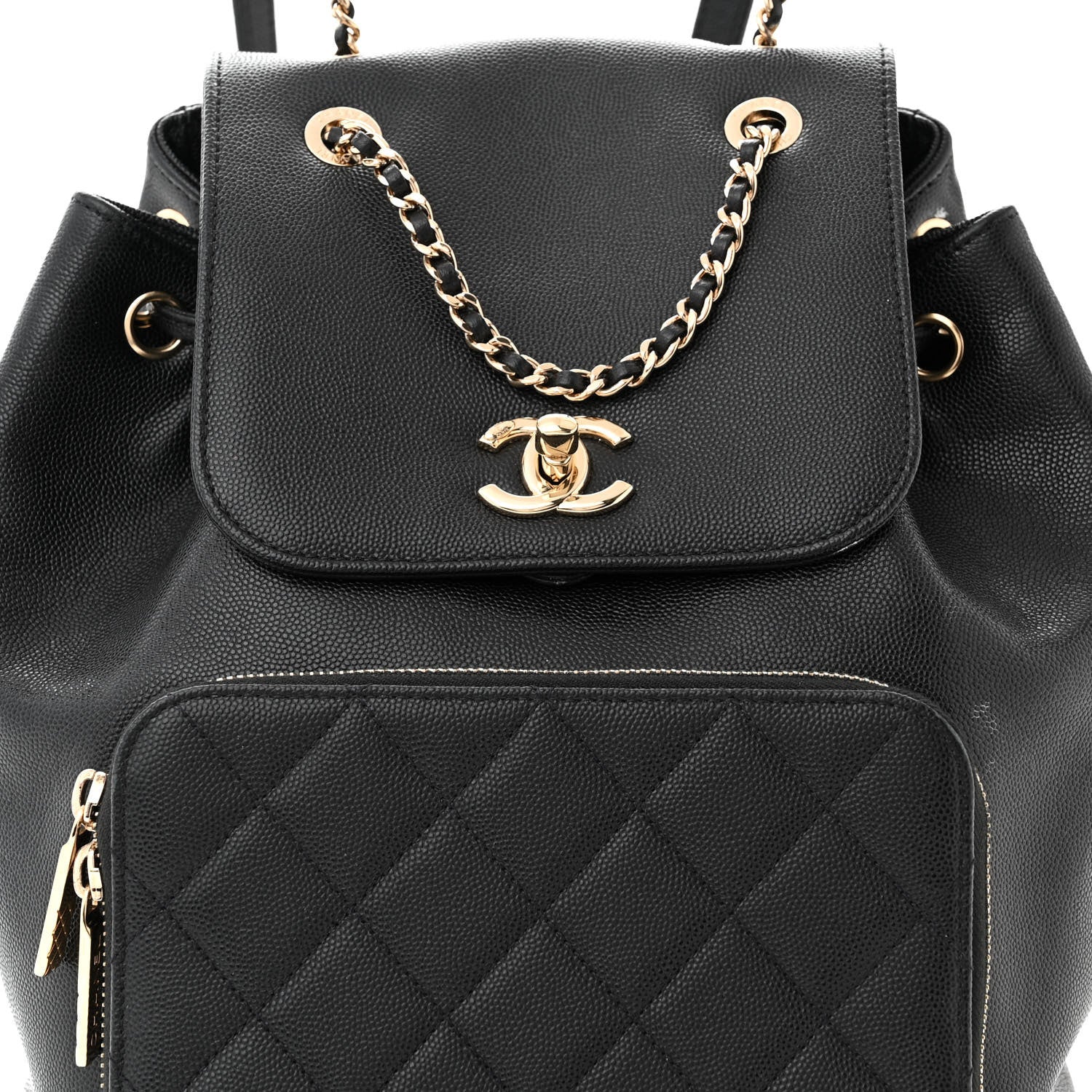 Chanel Caviar Quilted Business Affinity Backpack Black 8 of 12