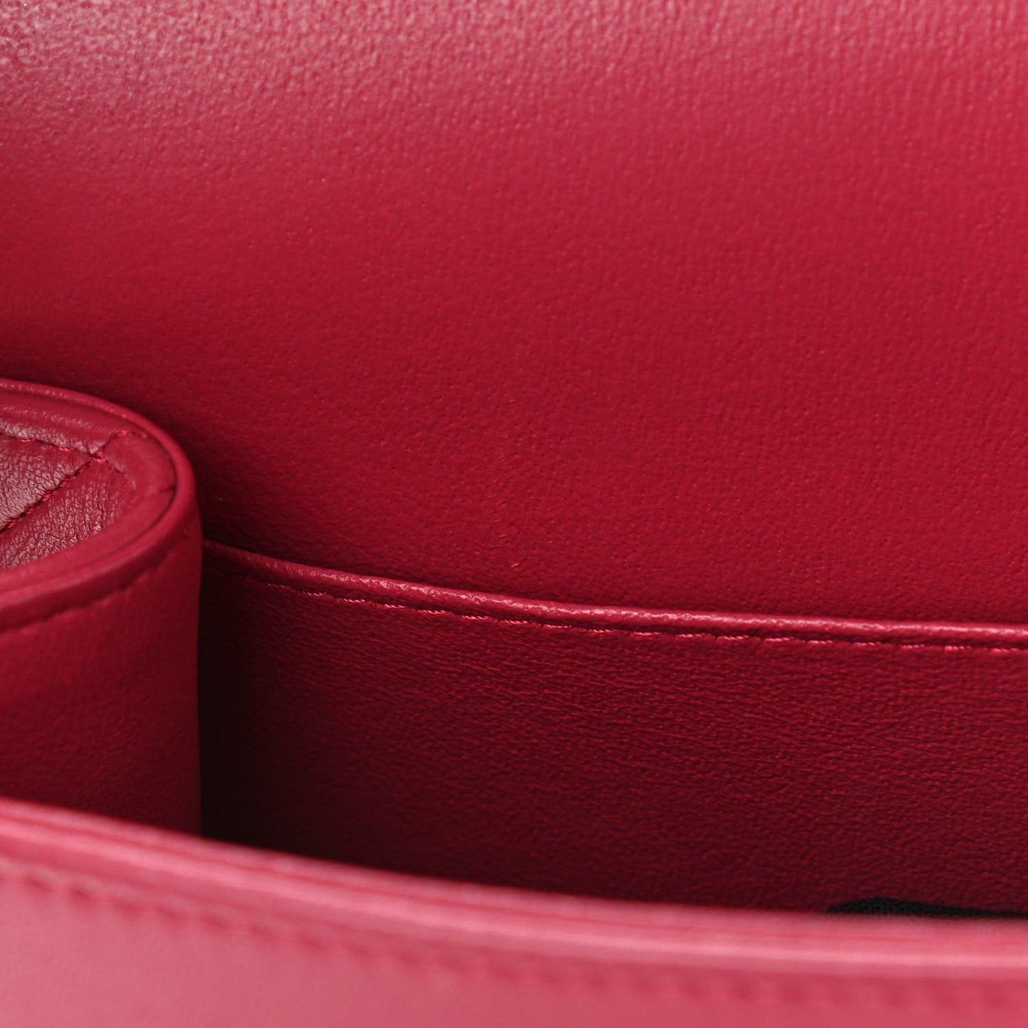 Lambskin Quilted Jumbo Double Flap Dark Pink