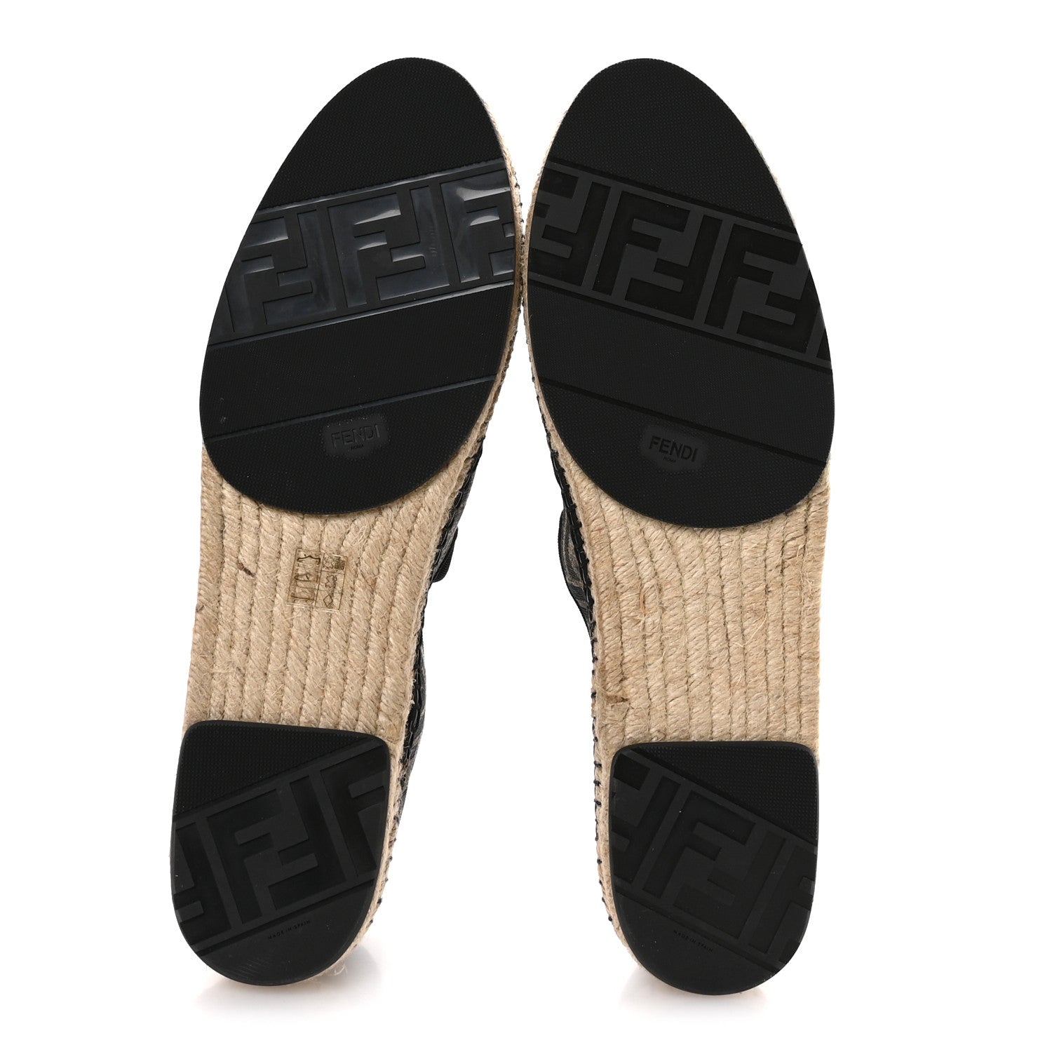 Fendi Zucca FF Mens Espadrilles 10 Maya Black 6 of 9