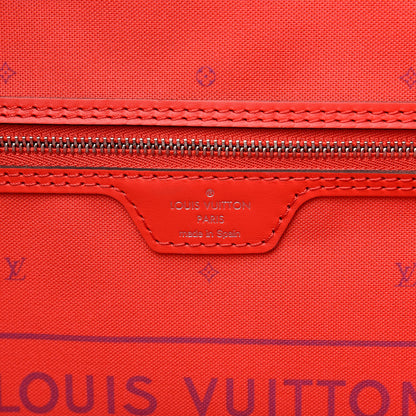 Louis Vuitton Monogram Escale Neverfull MM Rouge 6 of 9