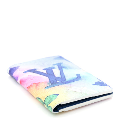 Louis Vuitton LOUIS VUITTON Monogram Watercolor Pocket Organizer NM Multicolor 4 of 8