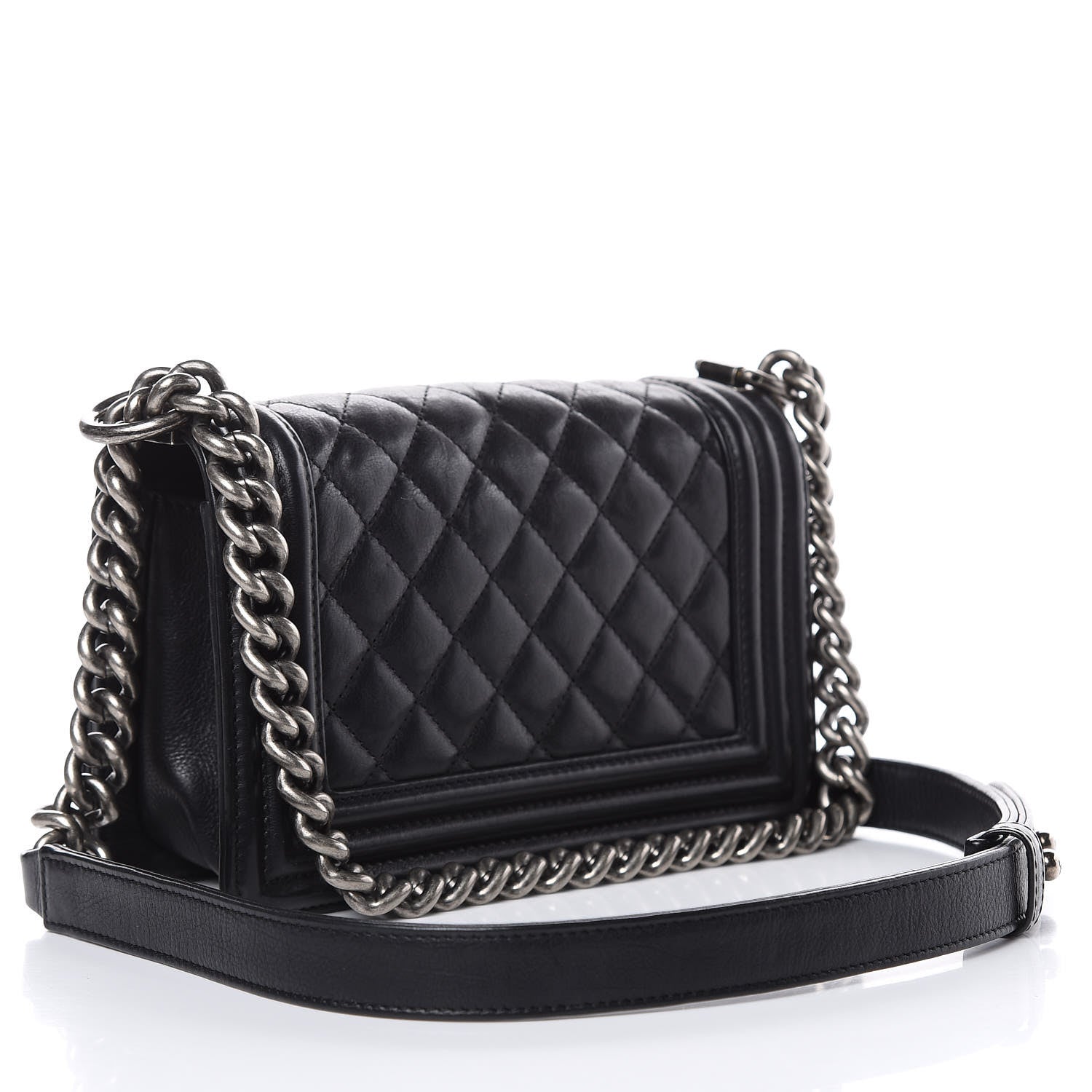 Chanel Calfskin Quilted Small Boy Flap Black 3 of 14