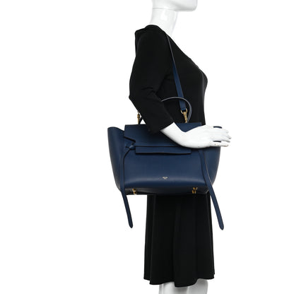 Celine Grained Calfskin Mini Belt Bag Deepsea 2 of 12