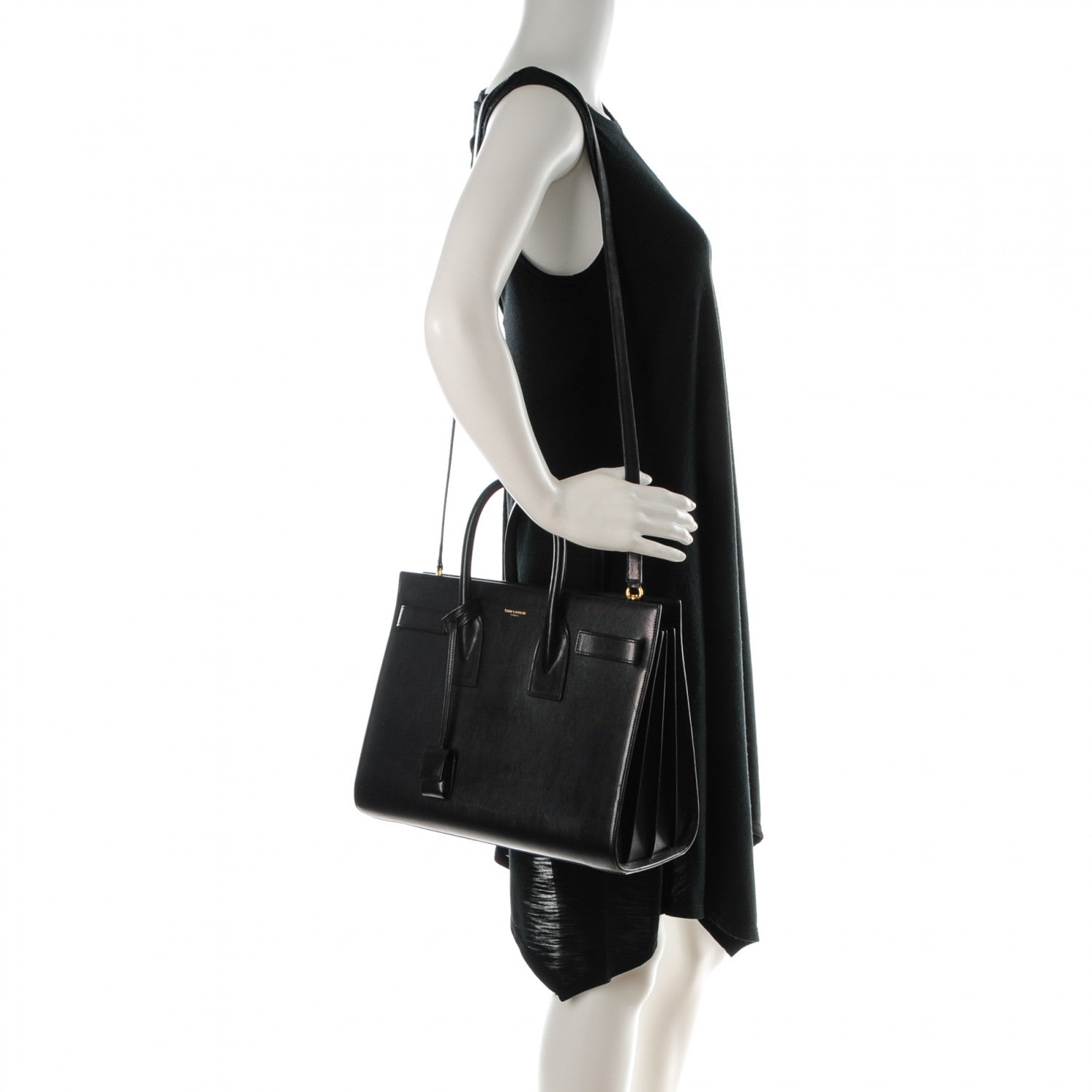 Saint Laurent Calfskin Small Sac De Jour Black 2 of 7