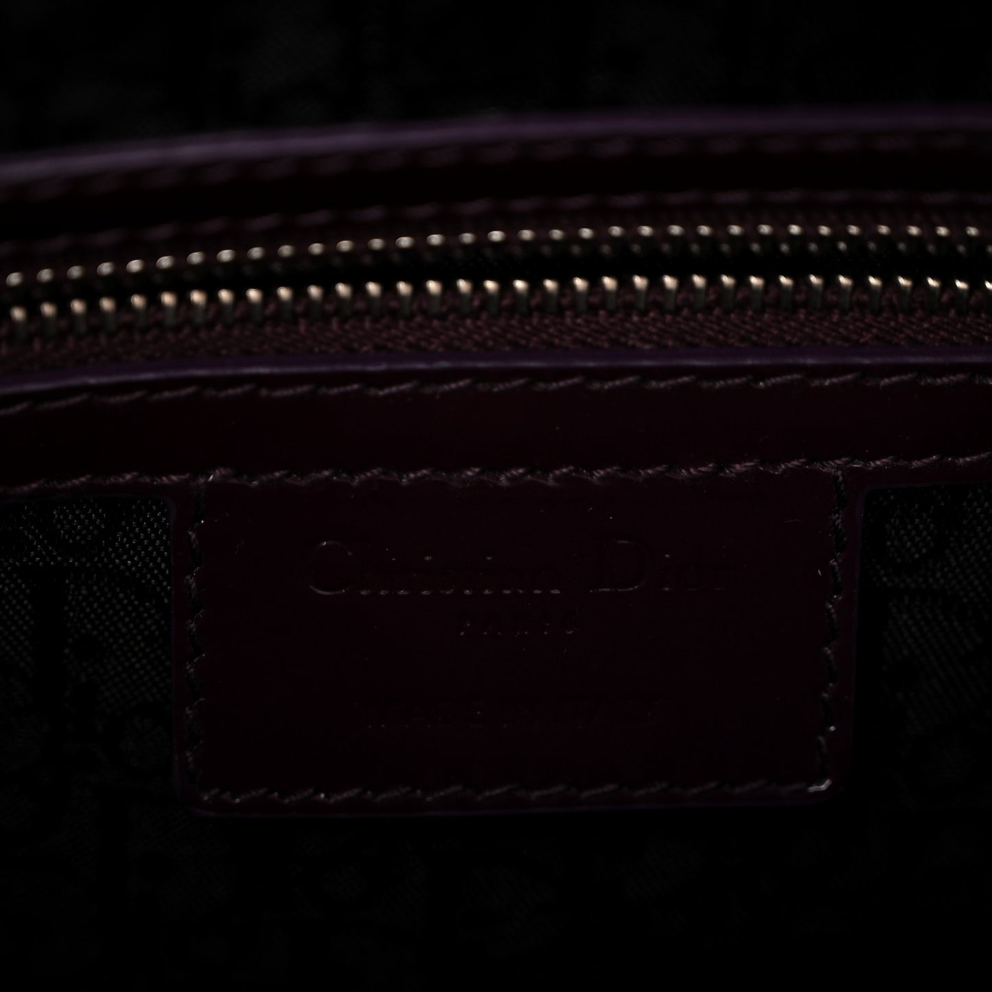 Patent Cannage Large Lady Dior Violet Purple