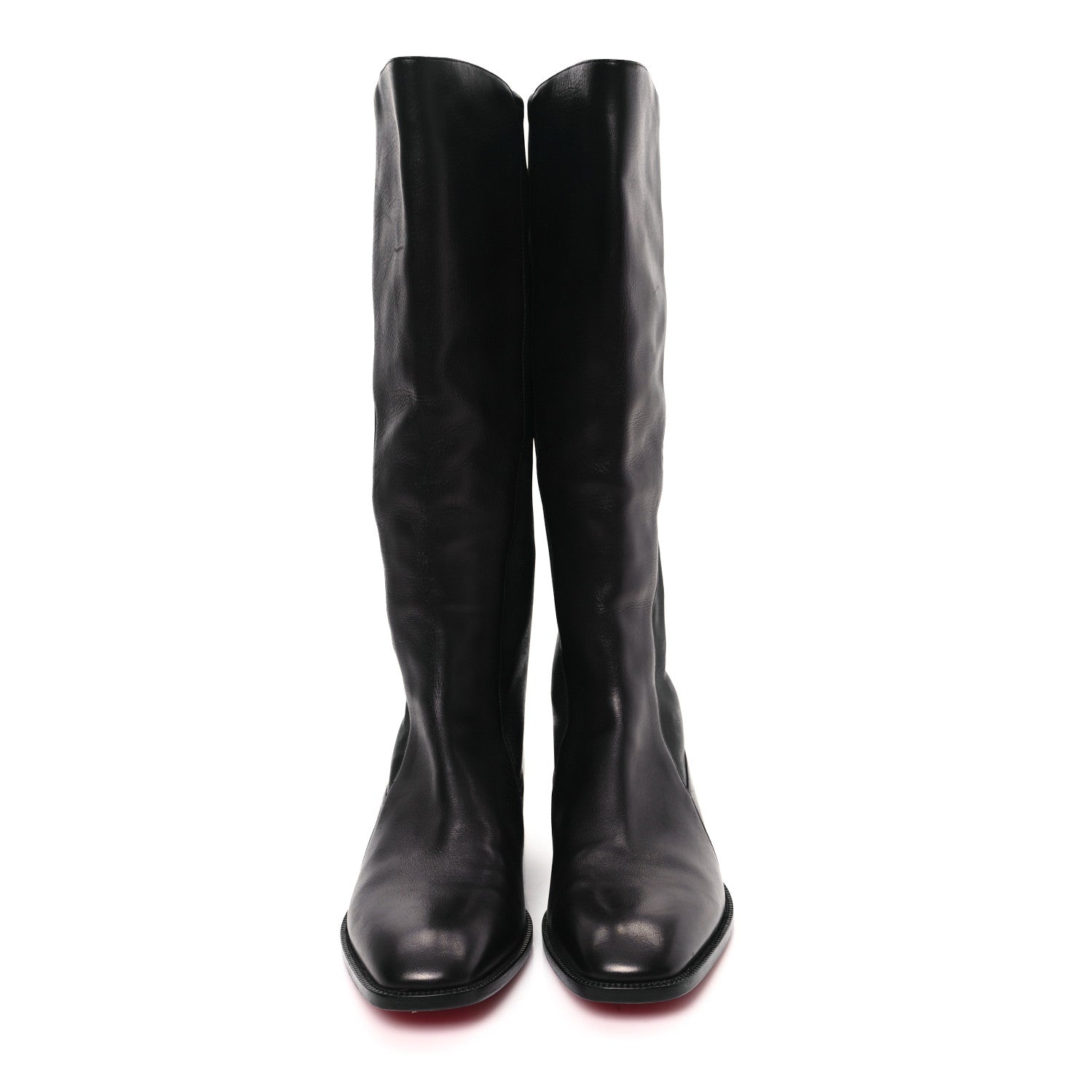 Christian Louboutin Nappa Tagastretch Flat Knee Boots 40 Black 2 of 9