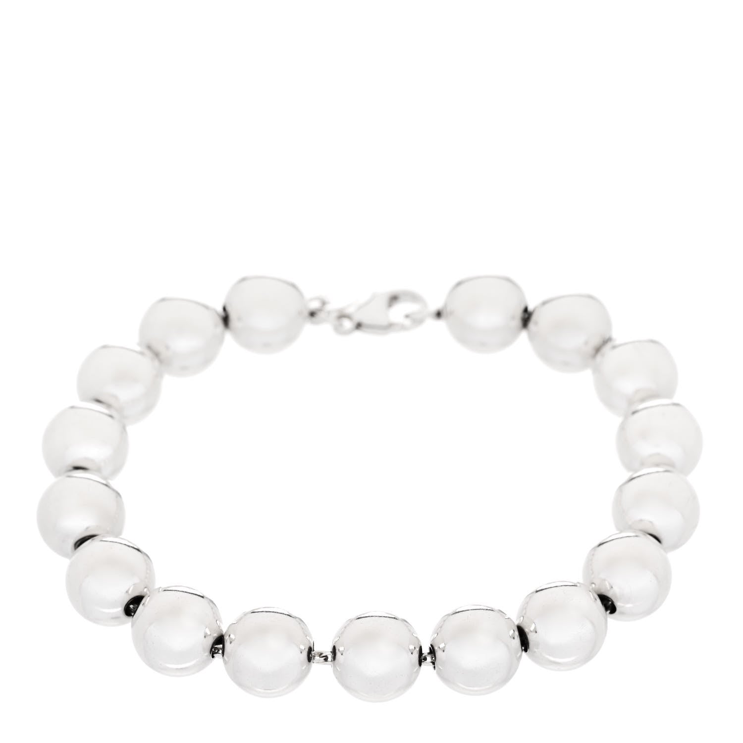 Tiffany Sterling Silver 10mm HardWear Ball Bracelet 1 of 4